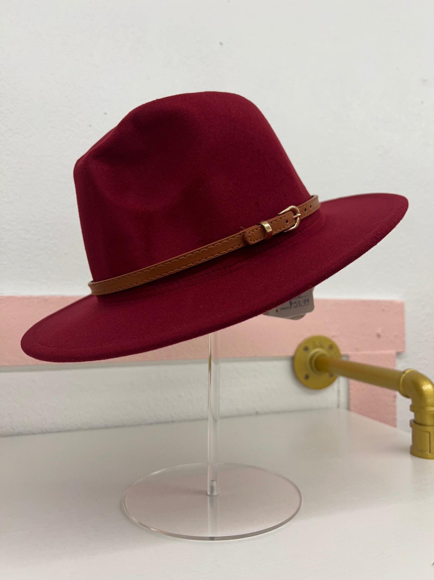 Vegan Felt Panama Belt Hat