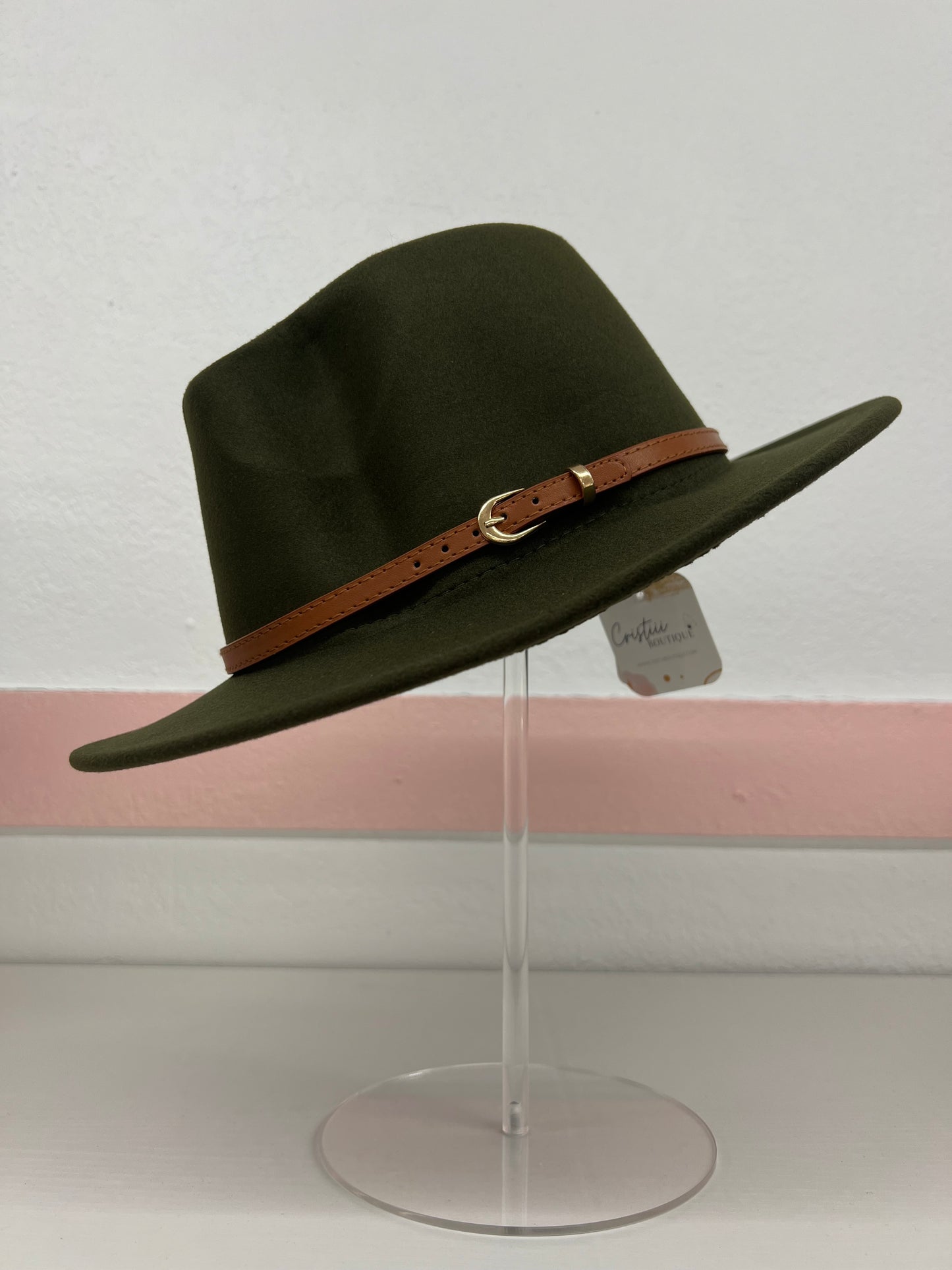 Vegan Felt Panama Belt Hat